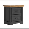 Тумба прикроватная Жасмин KOM2S (Графит/Дуб артизан) BRW} заказать в Курске по цене 16 880 руб. с доставкой в Курск