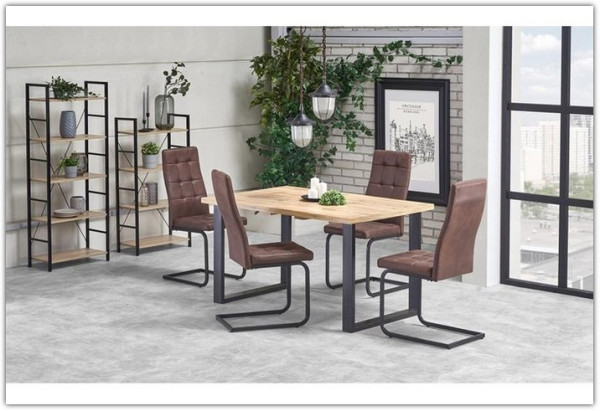 Стол обеденный Halmar VENOM 135/185 раскладной} заказать в Курске по цене 62 898 руб. с доставкой в Курск