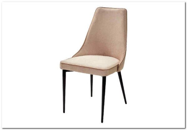 Стул NEPAL-P БЕЖЕВЫЙ 5 велюр/ черный каркас} заказать в Курске по цене 7 400 руб. с доставкой в Курск