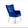 Кресло CASTEL 2  Halmar (темно-синий/золотой)} заказать в Курске по цене 29 684 руб. с доставкой в Курск