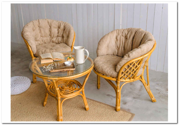 Комплект Багама дуэт из ротанга} заказать в Курске по цене 30 000 руб. с доставкой в Курск