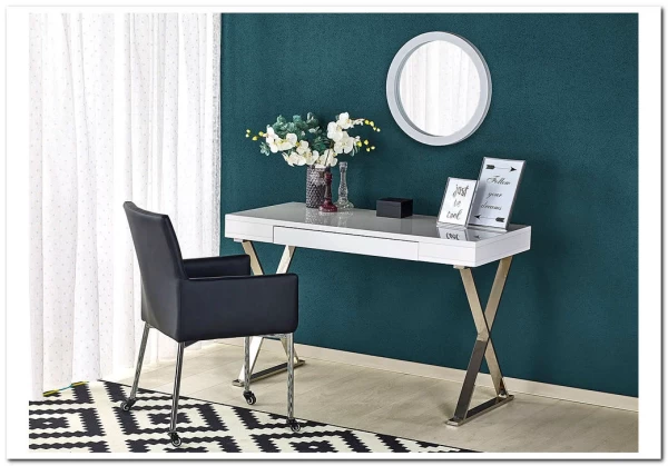 Стол компьютерный Halmar B-31 (белый/хром)} заказать в Курске по цене 37 613 руб. с доставкой в Курск