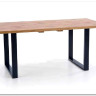 Стол обеденный Halmar VENOM 160/210 раскладной (дуб вотан/черный)} заказать в Курске по цене 63 780 руб. с доставкой в Курск