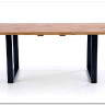 Стол обеденный Halmar VENOM 160/210 раскладной (дуб вотан/черный)} заказать в Курске по цене 63 780 руб. с доставкой в Курск
