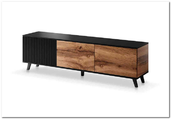 Тумба под телевизор Halmar RANDOM RTV-2 (дуб вотан/черный)} заказать в Курске по цене 29 819 руб. с доставкой в Курск