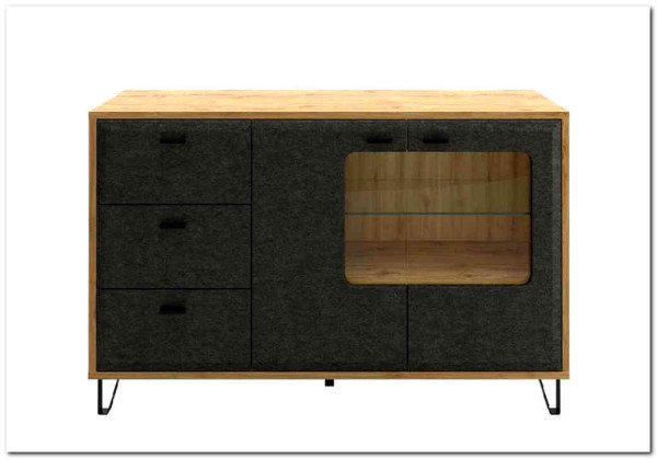 Тумба Грейс KOM2W3S BRW купить по цене 30 410 руб. в магазине Другая Мебель в Курске