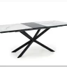Стол обеденный Halmar DIESEL раскладной (белый мрамор/темно-серый/черный)} заказать в Курске по цене 73 944 руб. с доставкой в Курск