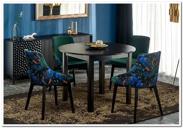 Стол обеденный Halmar RINGO (черный)} заказать в Курске по цене 28 341 руб. с доставкой в Курск