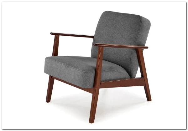 Кресло Halmar MILANO 1S tap. Castel 93 (серый)} заказать в Курске по цене 33 355 руб. с доставкой в Курск