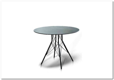 Конте интерьерный стол из HPL круглый ?90см