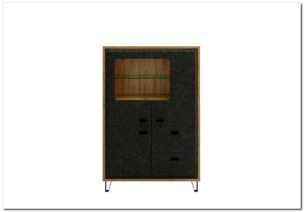 Тумба Грейс KOM2W1D2S BRW купить по цене 29 690 руб. в магазине Другая Мебель в Курске