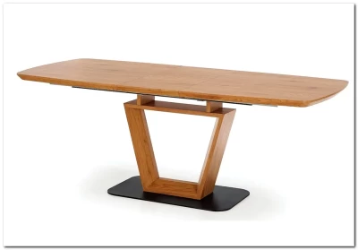 Стол обеденный Halmar BLACKY, раскладной (золотой дуб)