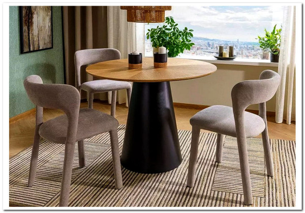 Стол обеденный Signal ANGEL 100 (дуб/черный)} заказать в Курске по цене 63 587 руб. с доставкой в Курск