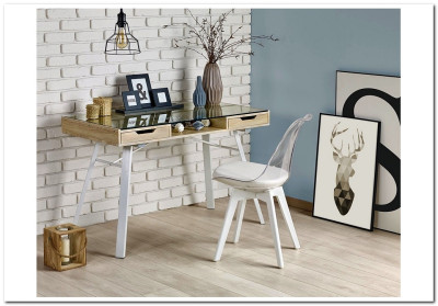 Стол компьютерный Halmar B-33 (дуб сонома/белый)