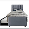 Кровать HALMAR RUSSO серый, 90/200} заказать в Курске по цене 45 544 руб. с доставкой в Курск
