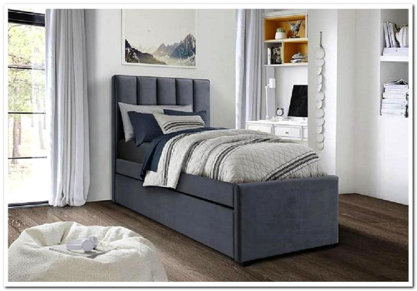 Кровать HALMAR RUSSO серый, 90/200} заказать в Курске по цене 45 544 руб. с доставкой в Курск