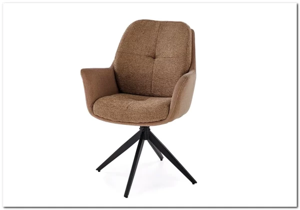 Стул кухонный Halmar K591 поворотный (коричневый/черный)} заказать в Курске по цене 18 420 руб. с доставкой в Курск