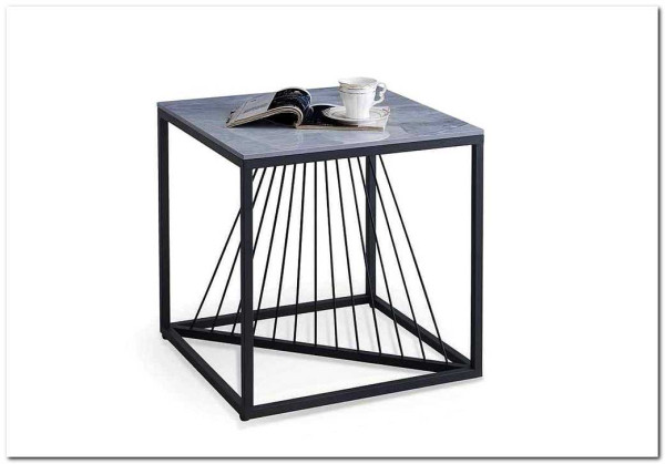 Стол журнальный Halmar INFINITY 2 KWADRAT (серый мрамор/черный)} заказать в Курске по цене 21 024 руб. с доставкой в Курск