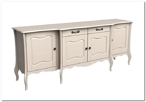 Комод Лебо 4 двери 2 ящика (массив)  купить по цене 49 252 руб. в магазине Другая Мебель в Курске