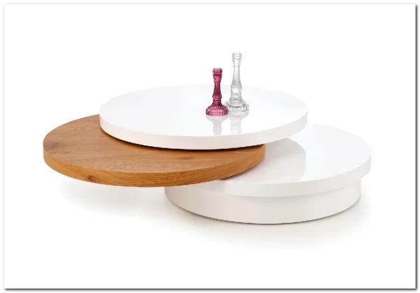 Стол журнальный Halmar MICHELLE (белый/дуб золотой)} заказать в Курске по цене 47 003 руб. с доставкой в Курск