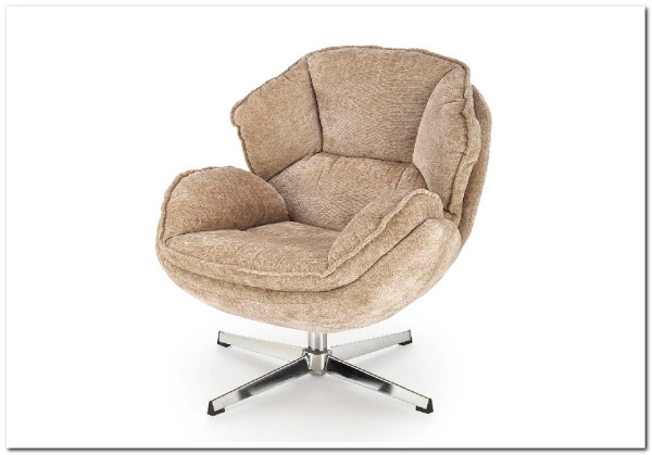 Кресло HALMAR GUIDO бежевый/хром} заказать в Курске по цене 33 389 руб. с доставкой в Курск