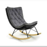Кресло-качалка Halmar INDIGO (темно-серый/черный)} заказать в Курске по цене 37 572 руб. с доставкой в Курск