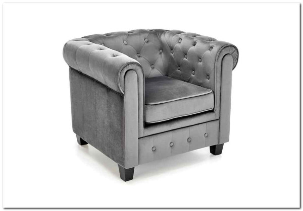 Кресло Halmar ERIKSEN (серый/черный)} заказать в Курске по цене 38 933 руб. с доставкой в Курск