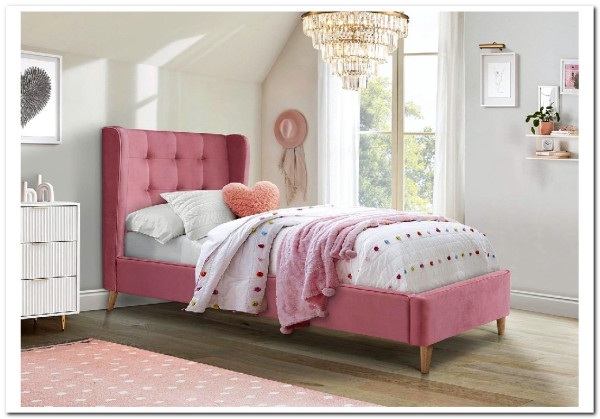 Кровать HALMAR ESTELLA розовый, 90/200} заказать в Курске по цене 39 261 руб. с доставкой в Курск