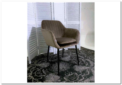 Стул ALABAMA BLUVEL-38 LATTE велюр