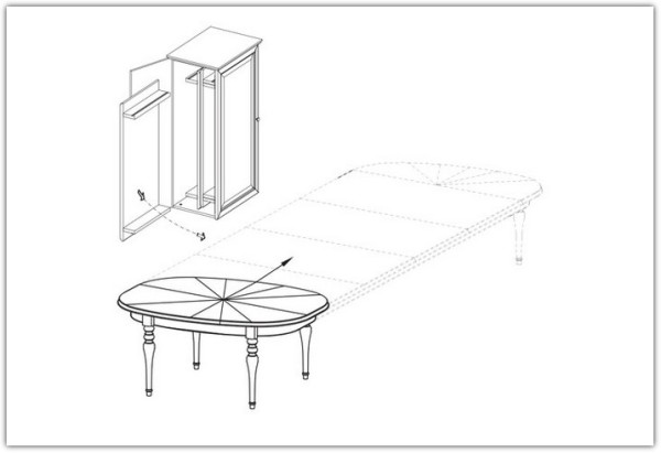Стол FL-S1 Florencja Taranko  } заказать в Курске по цене 248 067,80 руб. с доставкой в Курск