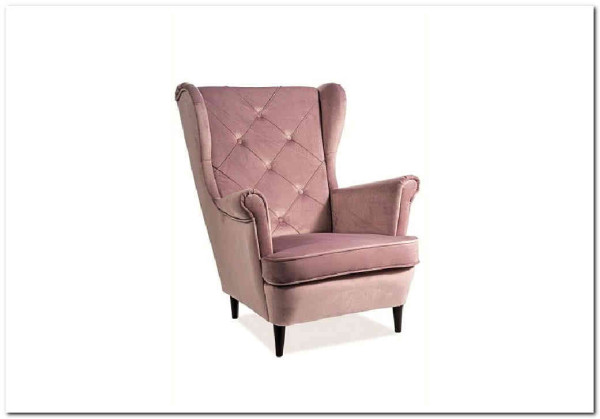 Кресло LADY Velvet Bluvel 52  Signal (античный розовый)} заказать в Курске по цене 48 229 руб. с доставкой в Курск