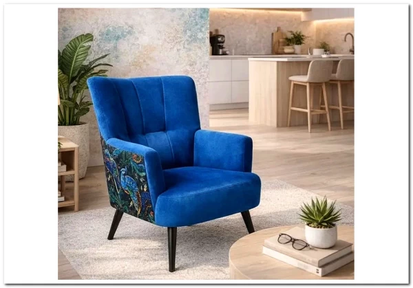 Кресло Halmar PAGONI (темно-синий/черный)} заказать в Курске по цене 43 019 руб. с доставкой в Курск