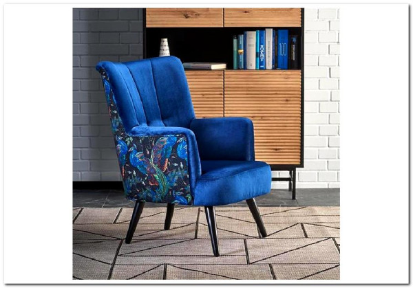 Кресло Halmar PAGONI (темно-синий/черный)} заказать в Курске по цене 42 176 руб. с доставкой в Курск