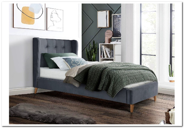 Кровать HALMAR ESTELLA серый, 90/200} заказать в Курске по цене 39 261 руб. с доставкой в Курск