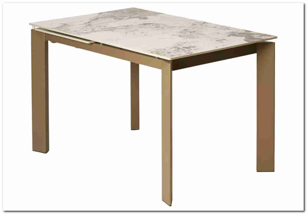 Стол CORNER 120 GLOSS LUXURY PANDORA SOLID CERAMIC / TAUPE, DISAUR} заказать в Курске по цене 57 950 руб. с доставкой в Курск