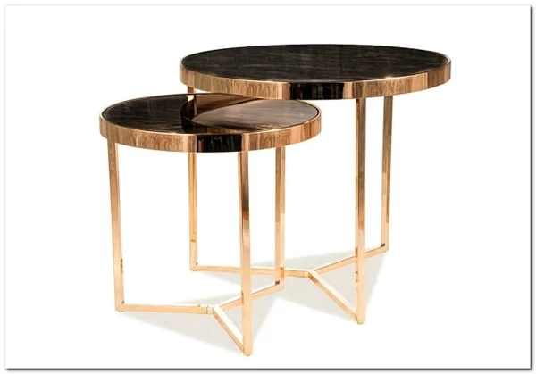 Комплект журнальных столиков SIGNAL DELIA II мрамор / золото} заказать в Курске по цене 30 483 руб. с доставкой в Курск