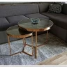 Комплект журнальных столиков SIGNAL DELIA II мрамор / золото} заказать в Курске по цене 30 483 руб. с доставкой в Курск
