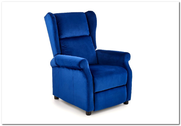 Кресло-реклайнер Halmar AGUSTIN 2 (темно-синий)} заказать в Курске по цене 44 309 руб. с доставкой в Курск