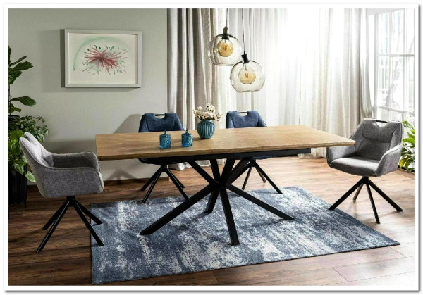 Стол обеденный Signal LOGAN раскладной (дуб/черный)} заказать в Курске по цене 71 374 руб. с доставкой в Курск