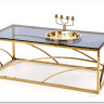 Стол журнальный Halmar UNIVERSE (дымчатый/золотой)} заказать в Курске по цене 37 388 руб. с доставкой в Курск