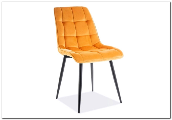 Стул кухонный Signal CHIC Velvet Bluvel 68 (карри/черный)} заказать в Курске по цене 9 962 руб. с доставкой в Курск