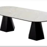 Стол ОРФЕЙ 240 нераскладной цвет ОНИКС (ONYX SABLE PULIDO), керамика / Черный каркас} заказать в Курске по цене 101 050 руб. с доставкой в Курск