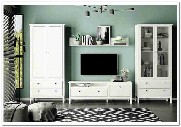 Мебель для гостиной Эва белый БРВ} заказать в Курске по цене 65 730 руб. с доставкой в Курск