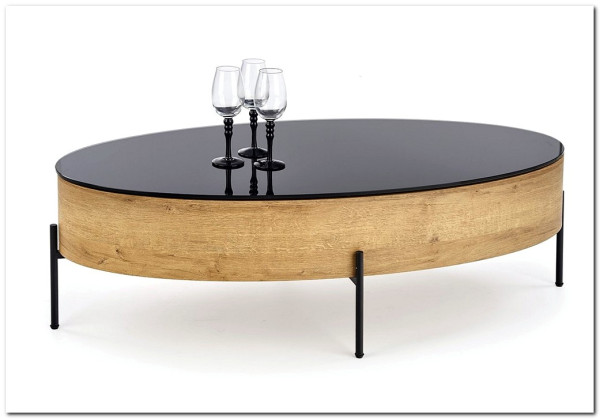 Стол журнальный Halmar ZENGA (черный/дуб золотой)} заказать в Курске по цене 35 993 руб. с доставкой в Курск