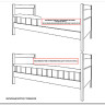 Двухъярусная кровать из сосны Ниф-Ниф купить по цене 33 596 руб. в магазине Другая Мебель в Курске