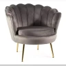 Кресло SIGNAL CAMELLIA Velvet Bluvel 14 (серый/золотой)} заказать в Курске по цене 27 417 руб. с доставкой в Курск