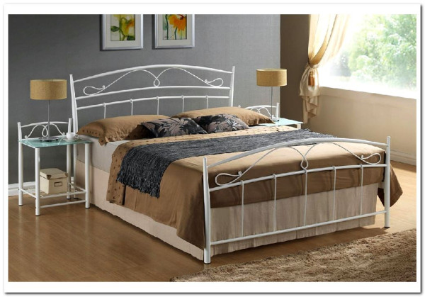 Кровать SIGNAL SIENA 140/200 (белый)} заказать в Курске по цене 38 614 руб. с доставкой в Курск