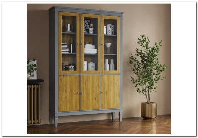 Шкаф для посуды Ольса-С 330 из массива сосны