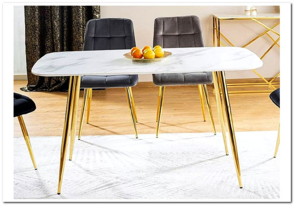 Стол Signal CERES белый эффект мрамора/золотой} заказать в Курске по цене 42 125 руб. с доставкой в Курск