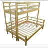 Двухъярусная кровать Орлёнок c нижним спальным местом 120/140 из сосны купить по цене 49 130 руб. в магазине Другая Мебель в Курске